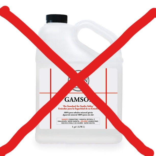 Using Solvents to Oil Paint is Not The Artists Guild Fine