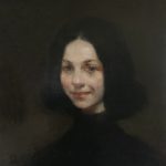 David A. Leffel Girl in Black Turtleneck at Insights Gallery