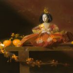 Japanese Doll with Clementines Sherri McGraw Insight Gallery